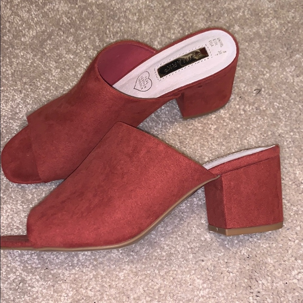 Never worn 2 in slide-on heels